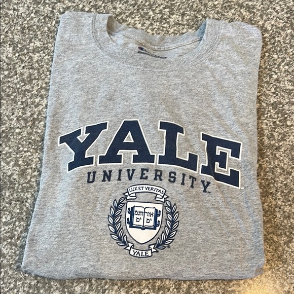Gray Yale University T-Shirt - Picture 1 of 4